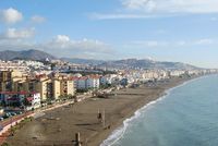 Imagen aérea de las costas de Rincón de la Victoria